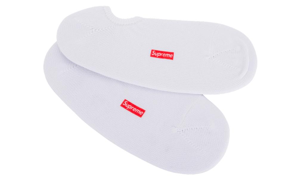 Supreme No Show Sock (2 Pack) in White 