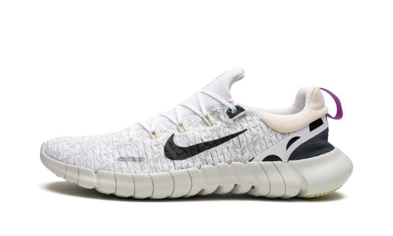 Nike Free Run 5.0 "white Light Silver" Shoes in Black for Men | Lyst UK