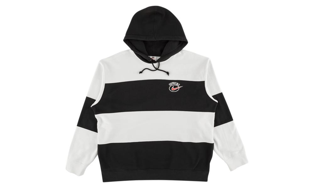 supreme nike striped hoodie