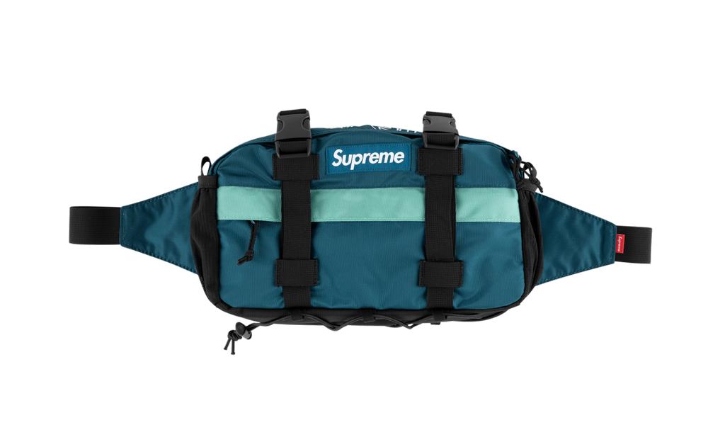 supreme teal waist bag