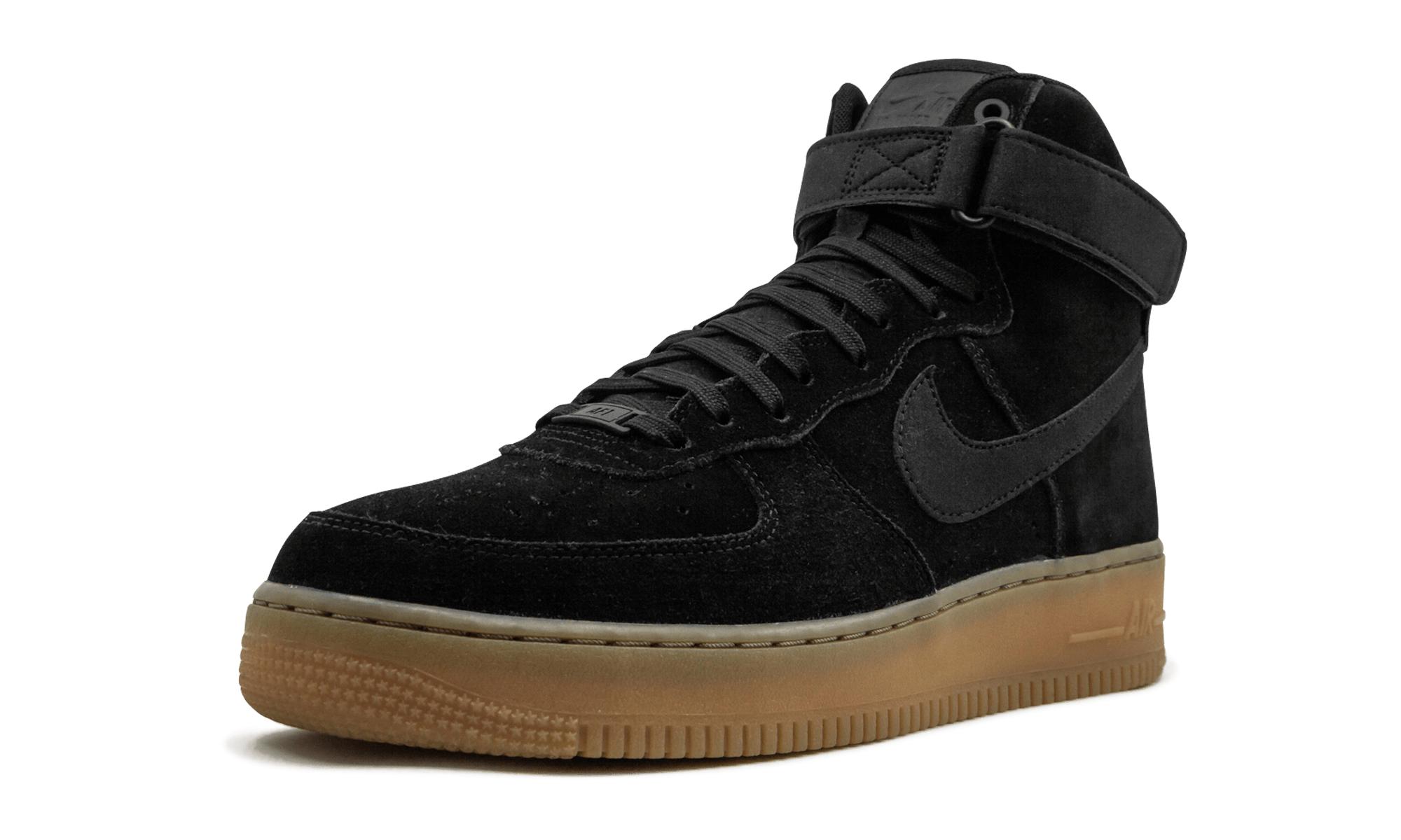 Nike Air Force 1 High 07 Lv8 Suede Black/black-gum Med Brown for Men | Lyst  UK