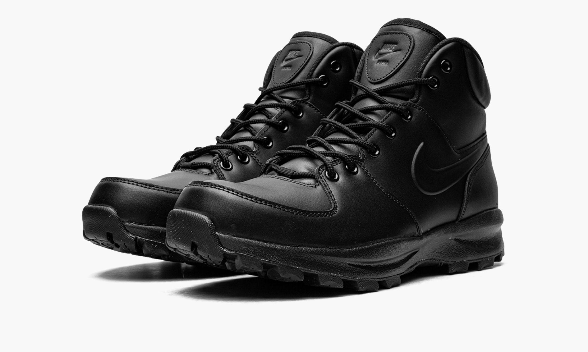 Nike Leather Manoa in Black,Black,Black (Black) for Men - Save 45% | Lyst