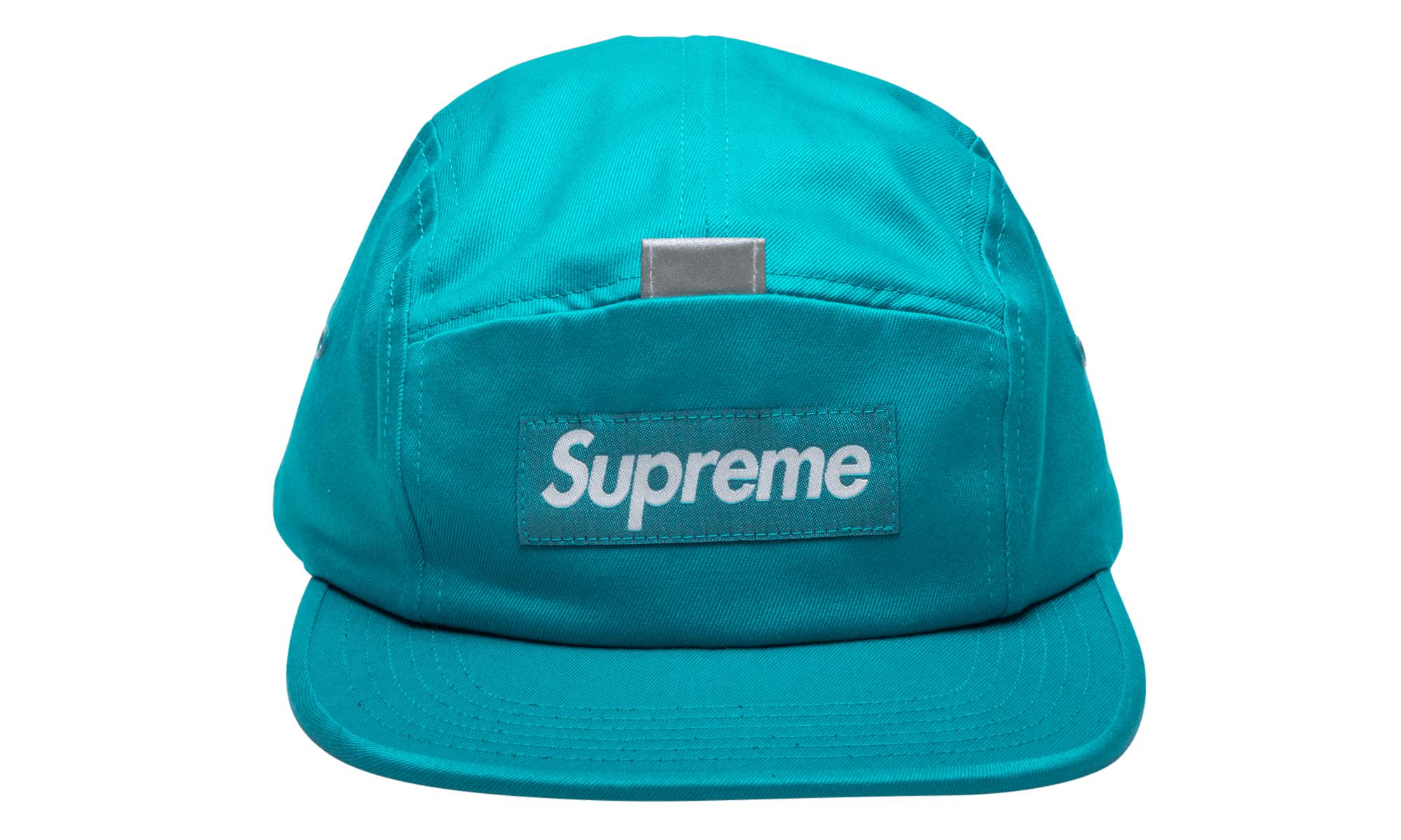 supreme reflective tab pocket camp cap