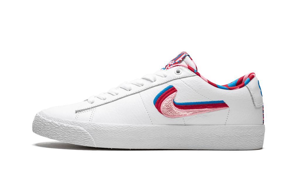 Nike Sb Blazer Low Gt 'parra' Shoes in White for Men - Save 9% - Lyst