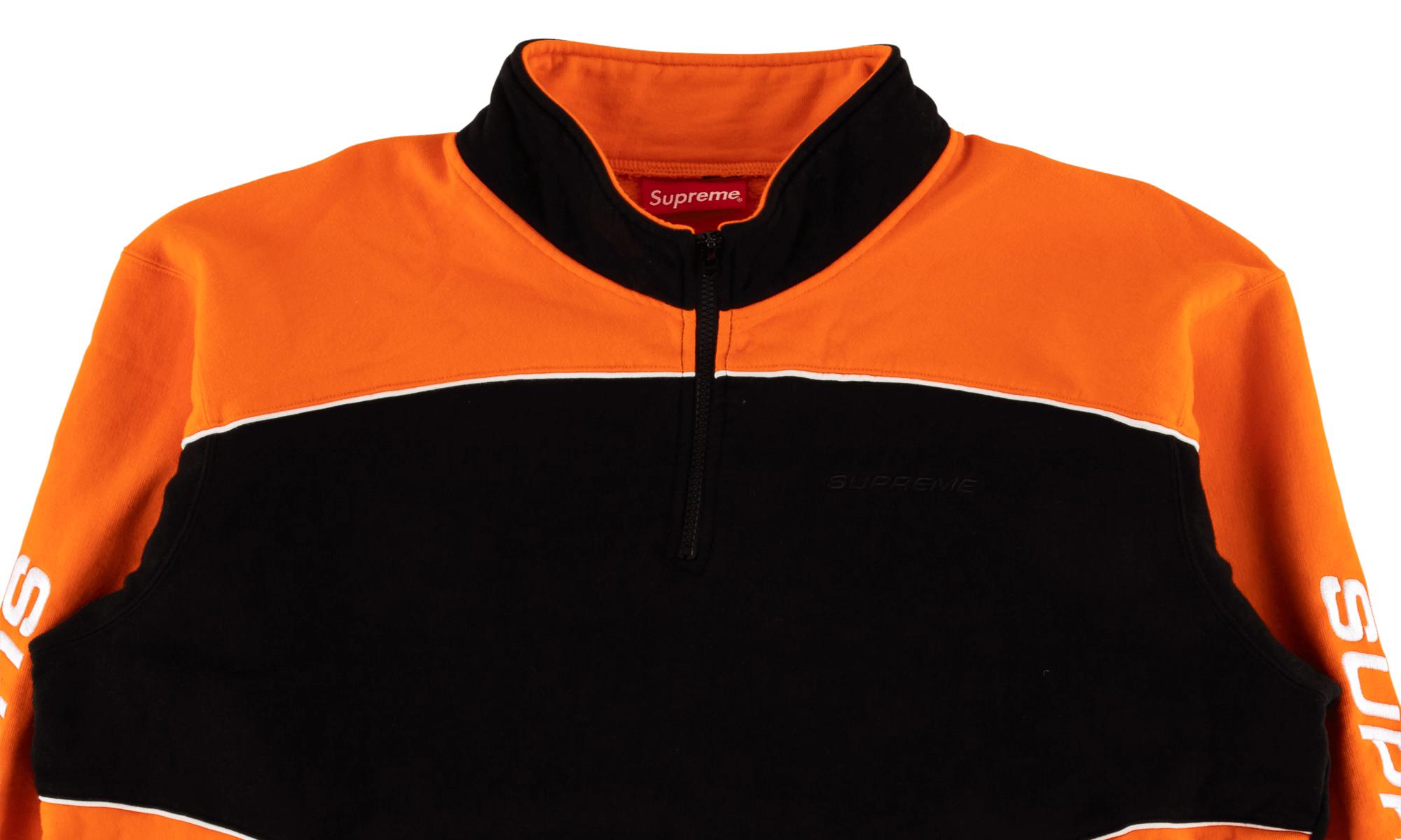 Black and orange supreme hoodie Clearance