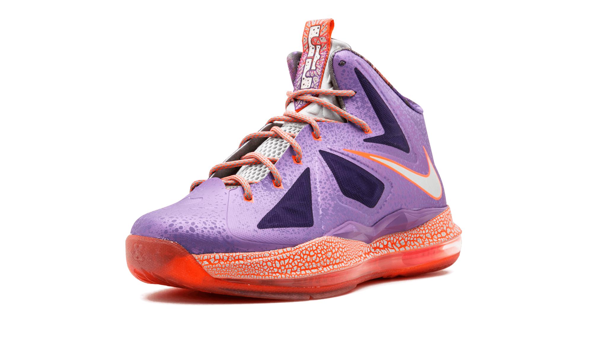 lebron 10 purple and orange