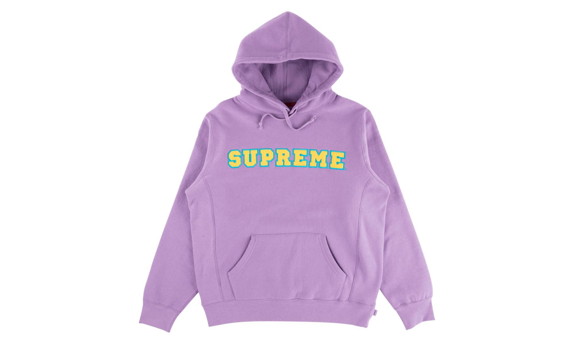 supreme cord collegiate hoodie