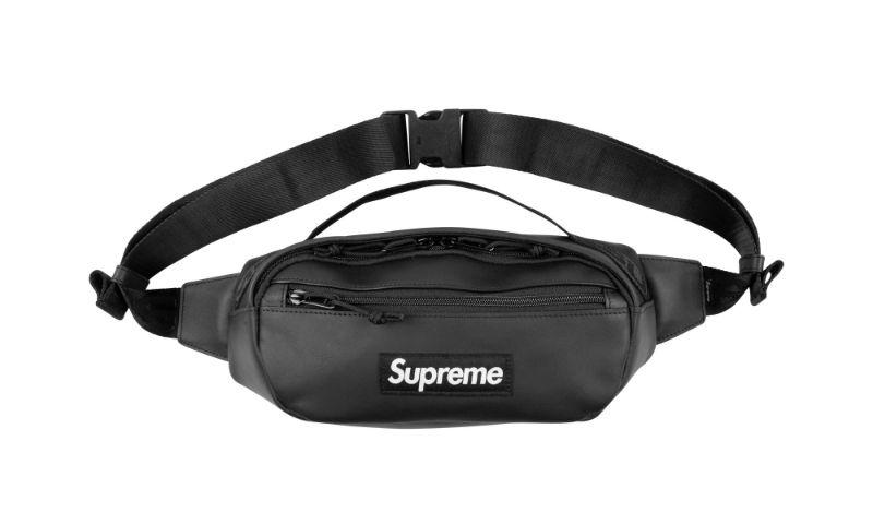 Supreme Leather Waist Bag Fw 23 in Black Lyst UK