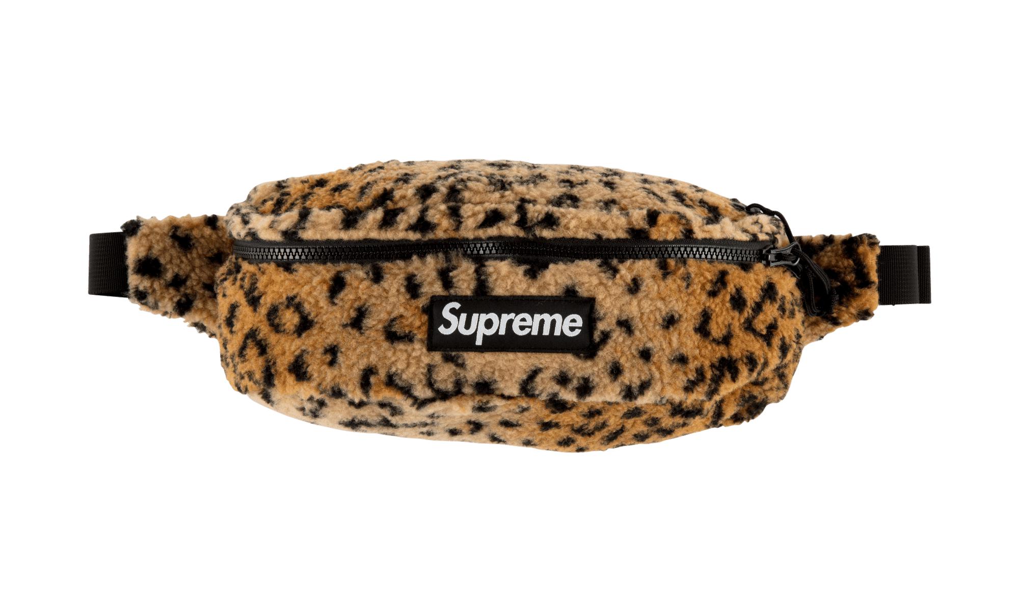 supreme leopard waist bag