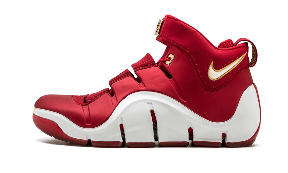 zoom lebron 4 red