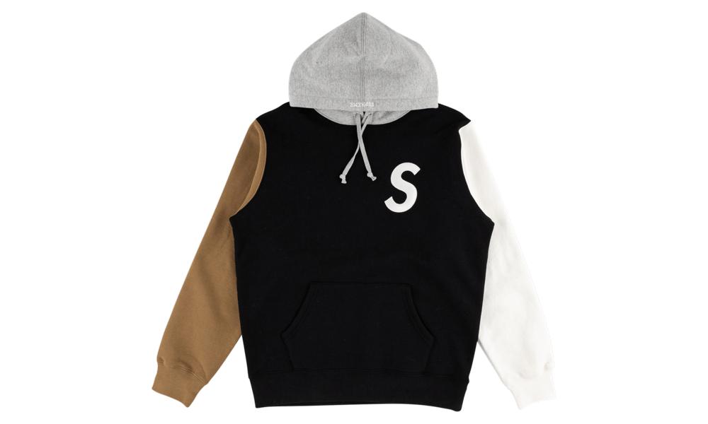 Supreme S Logo Colorblocked Hoodie Sweatshirt 'ss 19' in Black for 