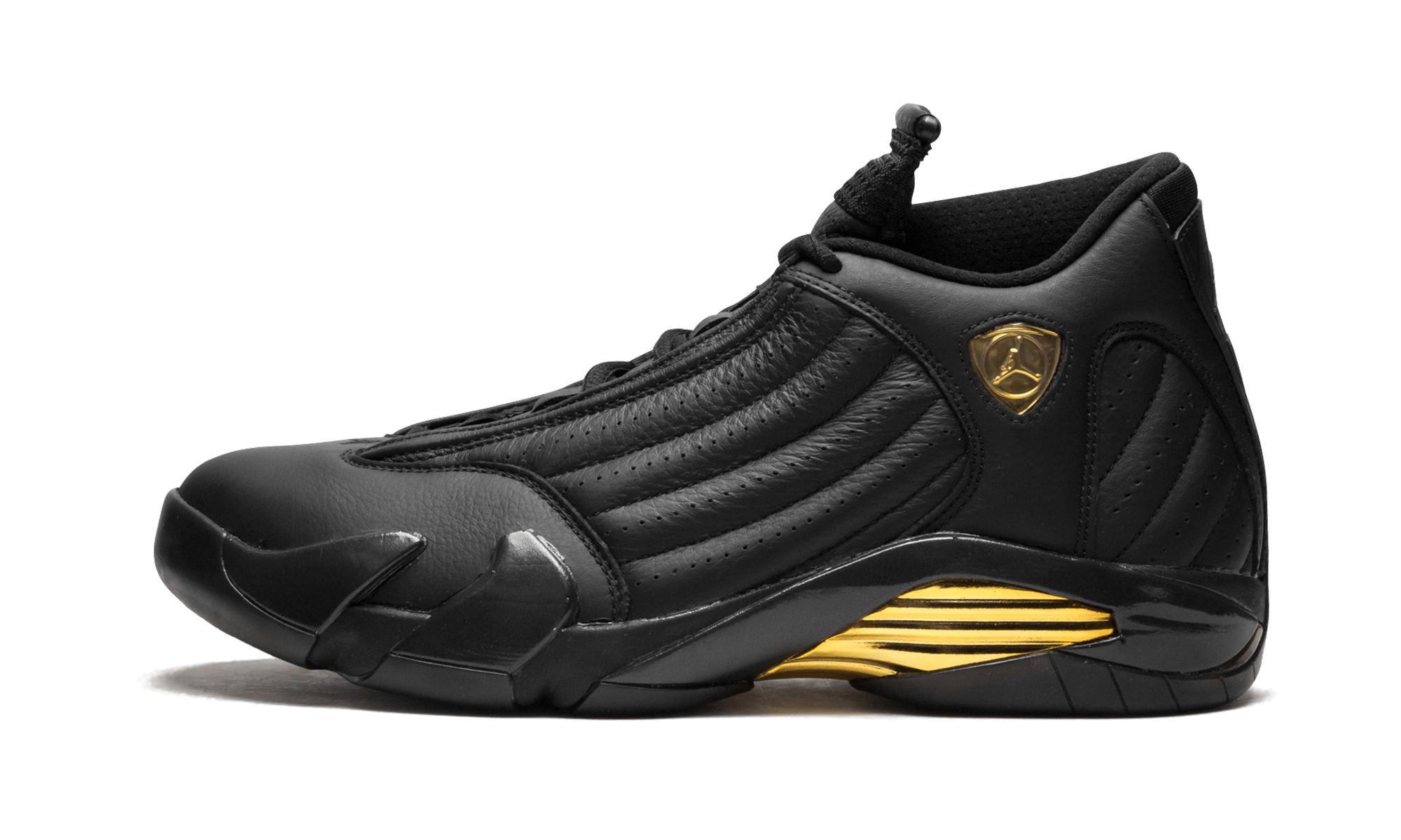 retro 14 black and gold