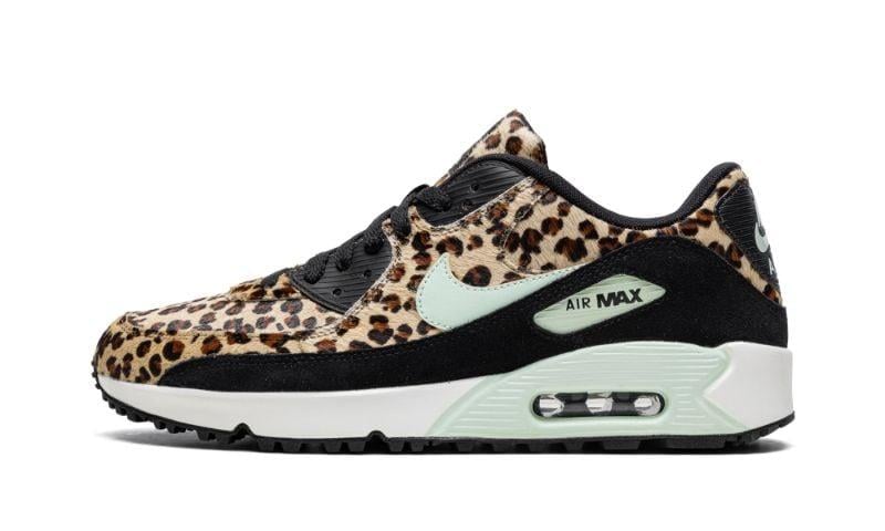 animal print air max 97 sneakers in black and leopard