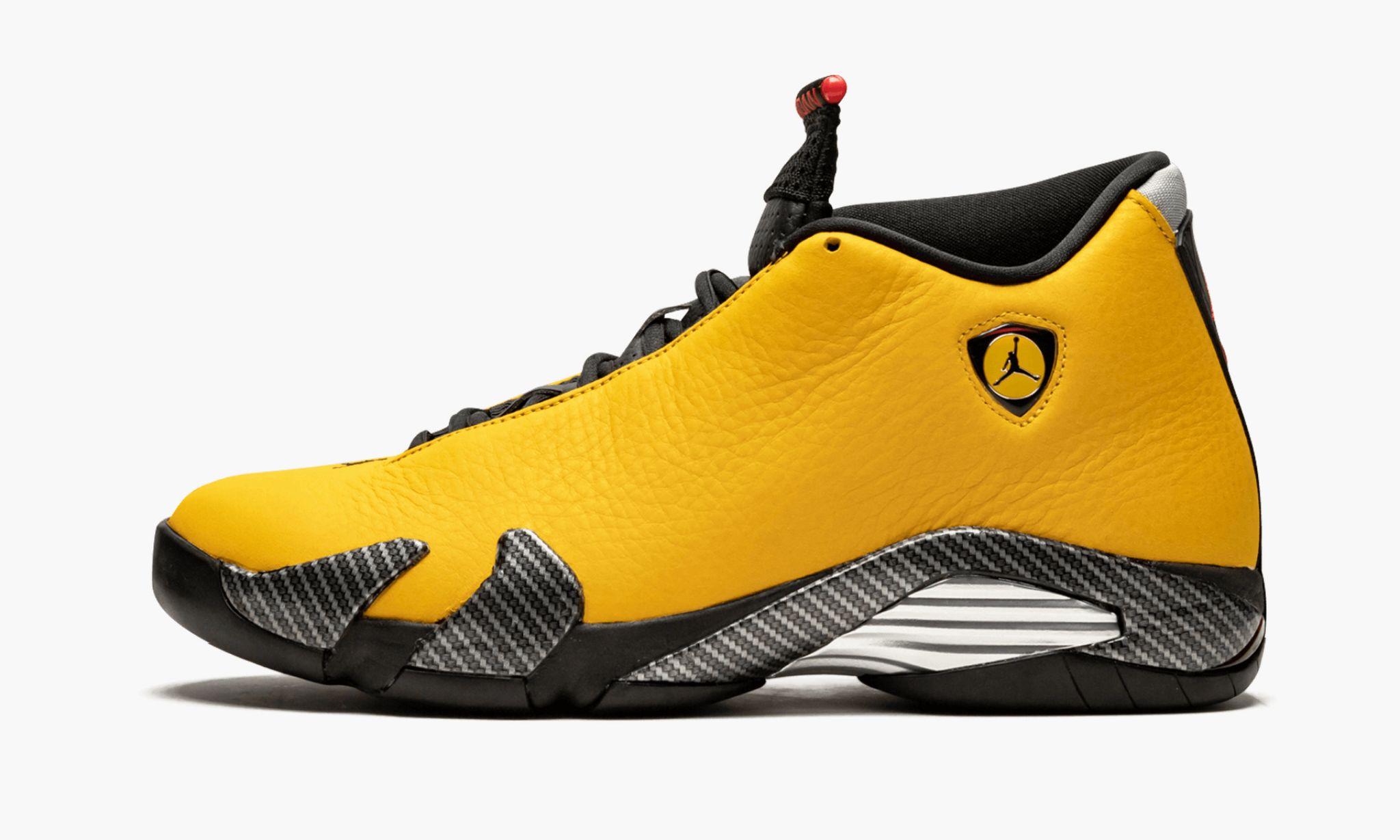 Nike Suede Air 14 "yellow Ferrari" Shoes in Gold (Metallic) | Lyst