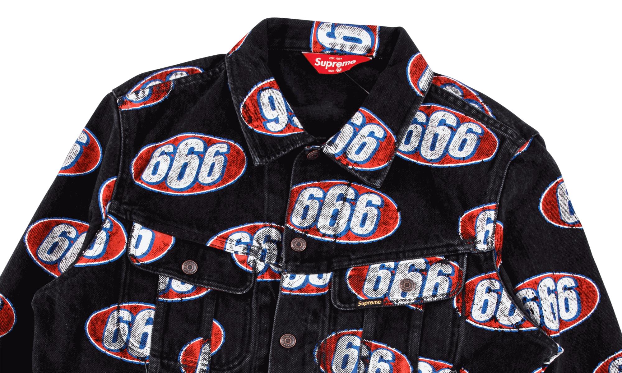 supreme 666 denim jacket