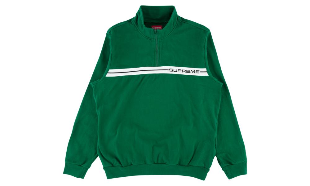 supreme half zip warm up