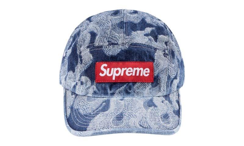 帽子 SUPREME Flames Jacquard Denim Camp Cap Flames Jacquard Denim Camp Cap – Supreme
