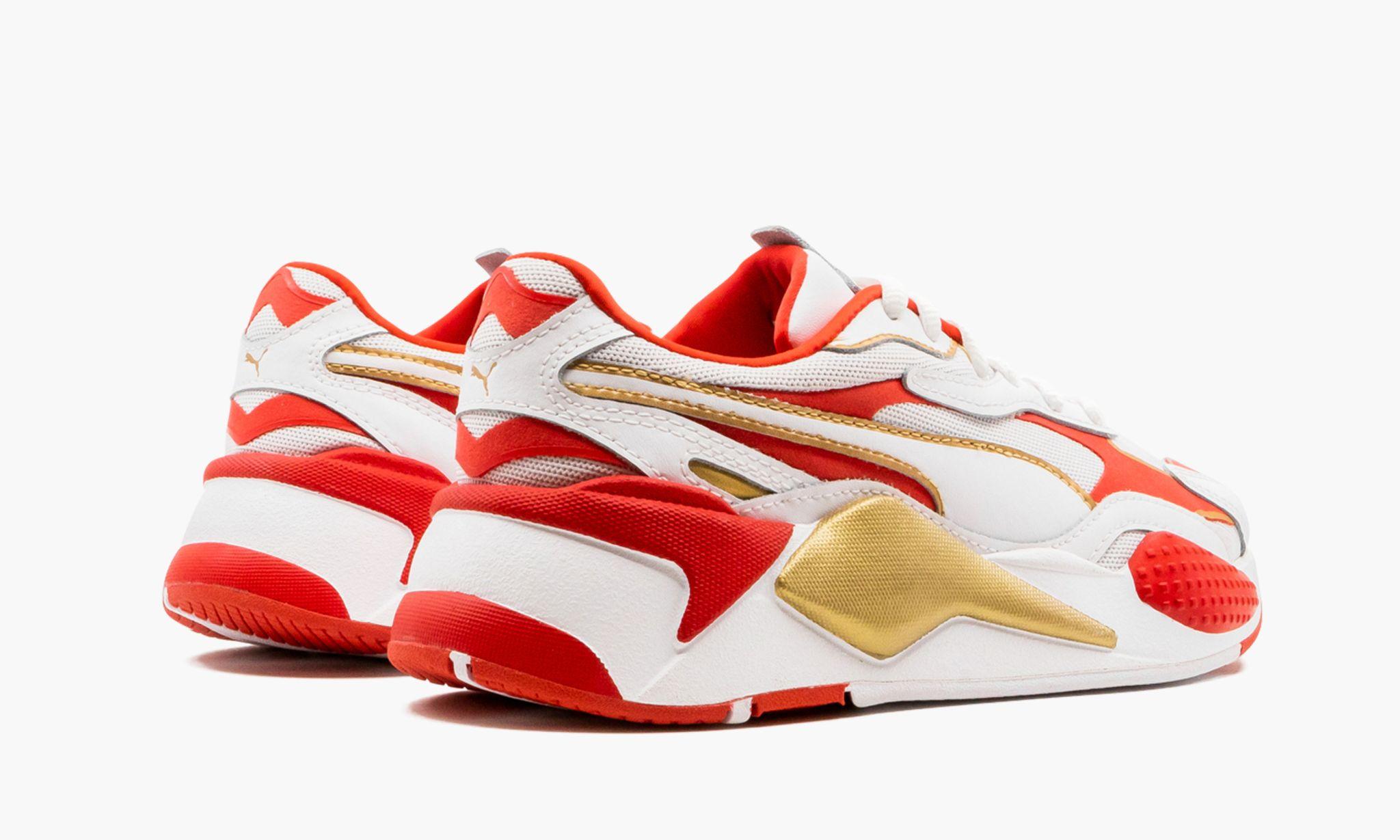 PUMA Rs-x3 Varsity "white / Red / Gold" Shoes | Lyst