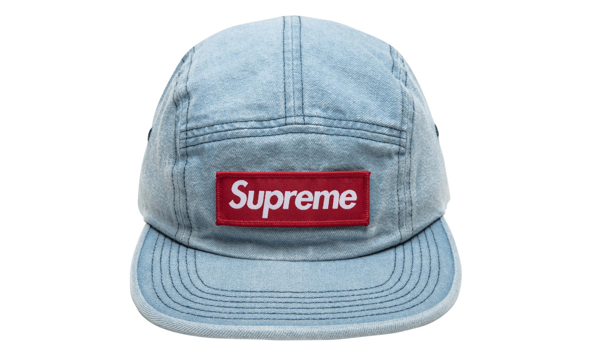 Supreme Washed Chino Twill Camp Cap in Blue for Men - Lyst