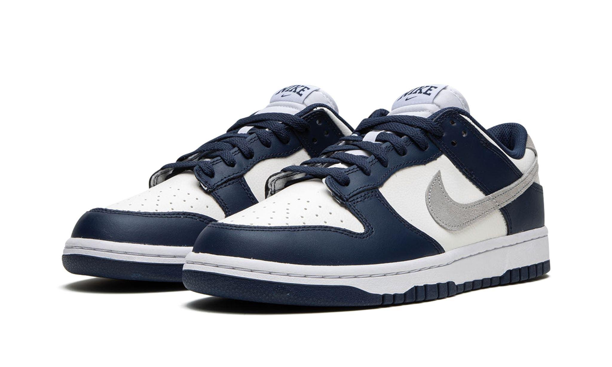 blue nike dunks low