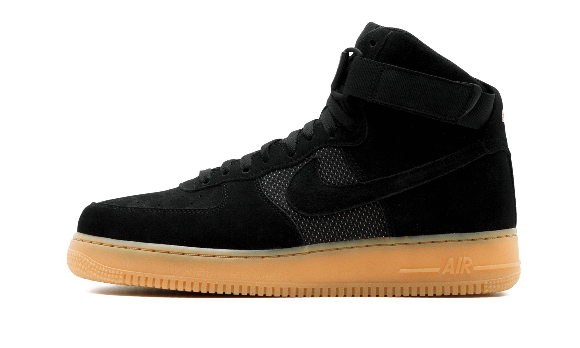 nike air force 1 high black and brown