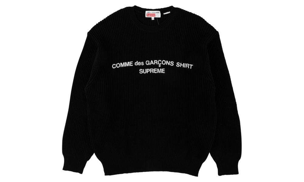 Supreme Cdg Sweater 'fw 18' in Black for Men - Lyst
