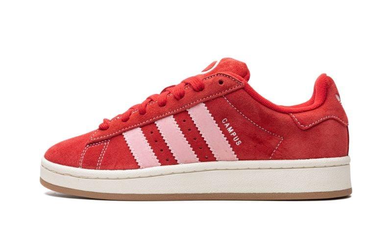 Red pink adidas sneakers hot sale