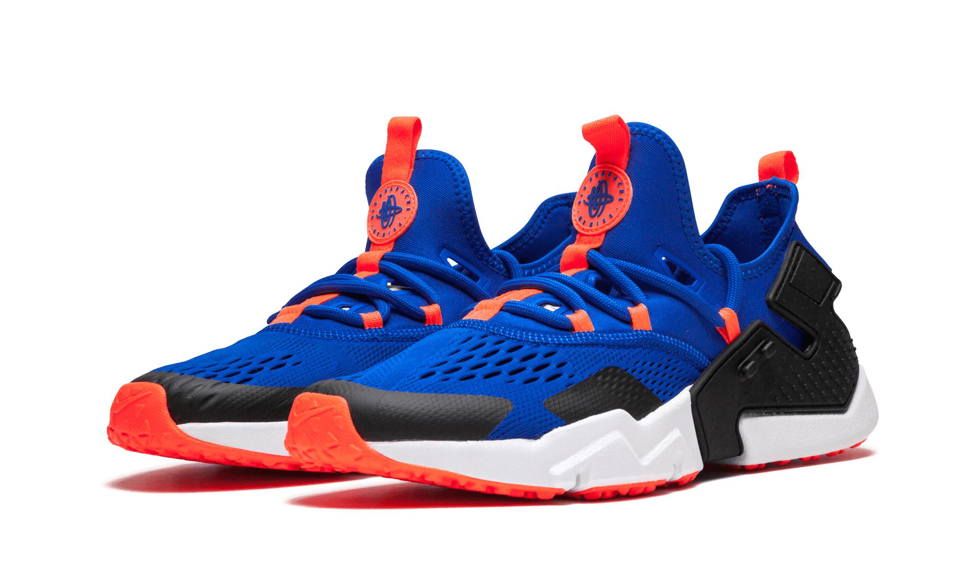 nike huarache black blue