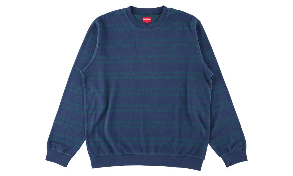 Supreme Dash Stripe Crewneck 2025 | urbag.ws