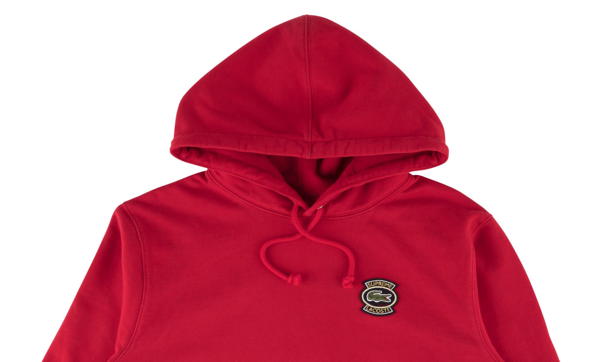 supreme lacoste hooded sweatshirt