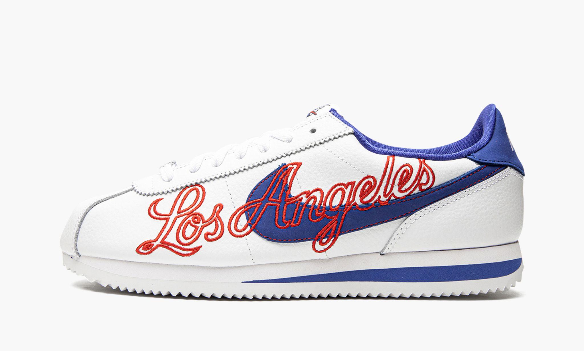 Nike Cortez Basic Leather "los Angeles" Shoes in White for Men | Lyst