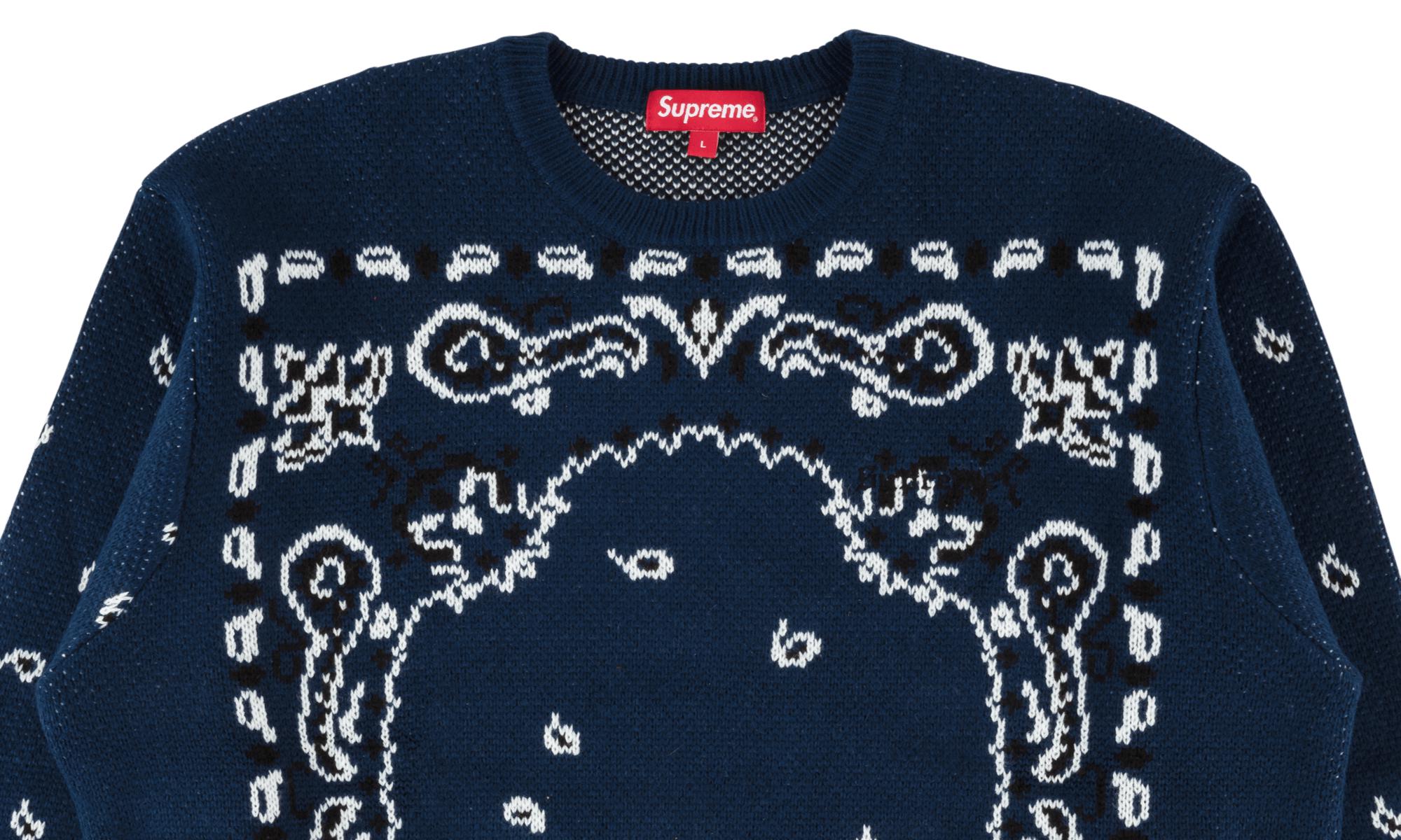 supreme bandana sweater
