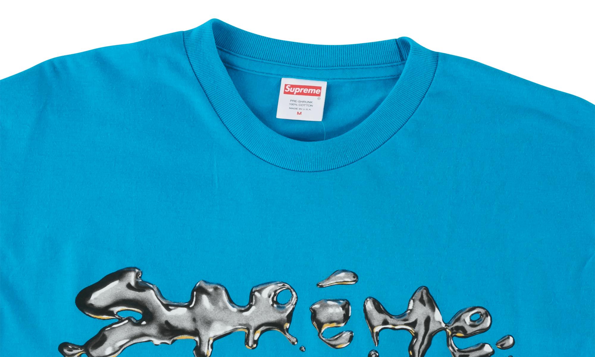 supreme liquid tee blue