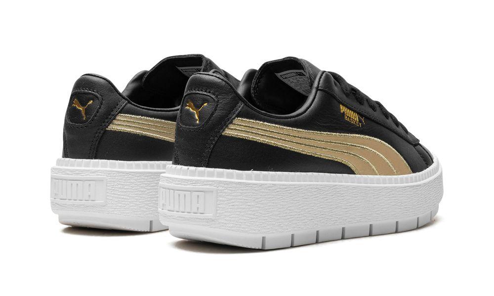 PUMA Platform Trace Varsity Wmns Shoes in Black Lyst UK