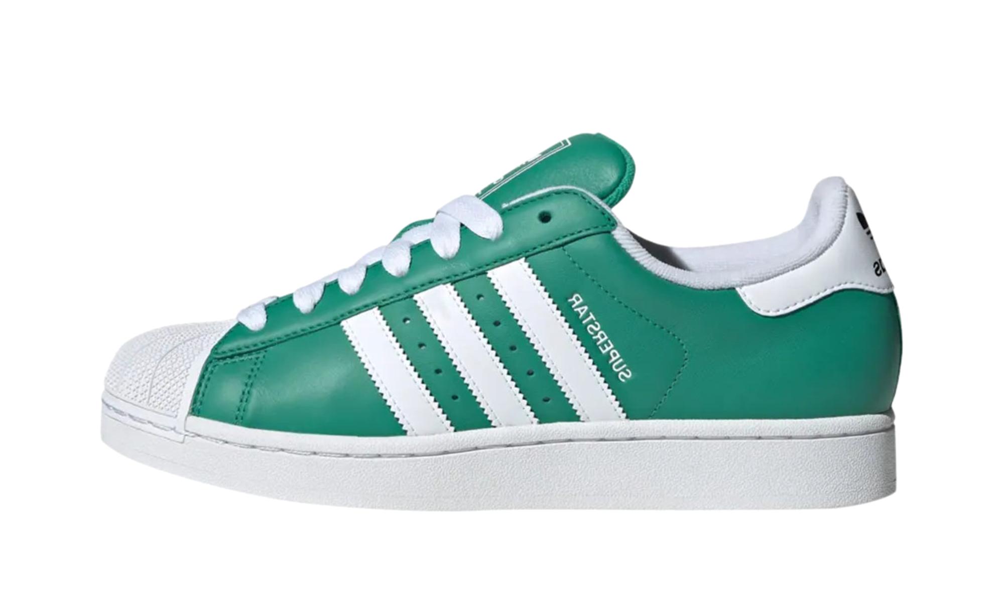adidas gazelle silver green womens adidas Originals Superstar Trainers - White Collegiate Green