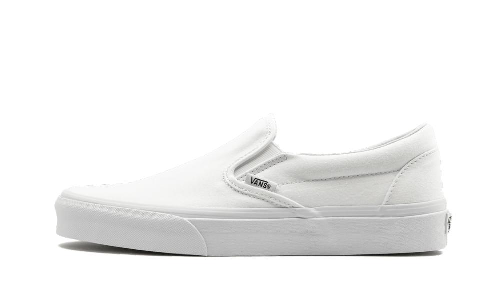 white vans slip ons size 5