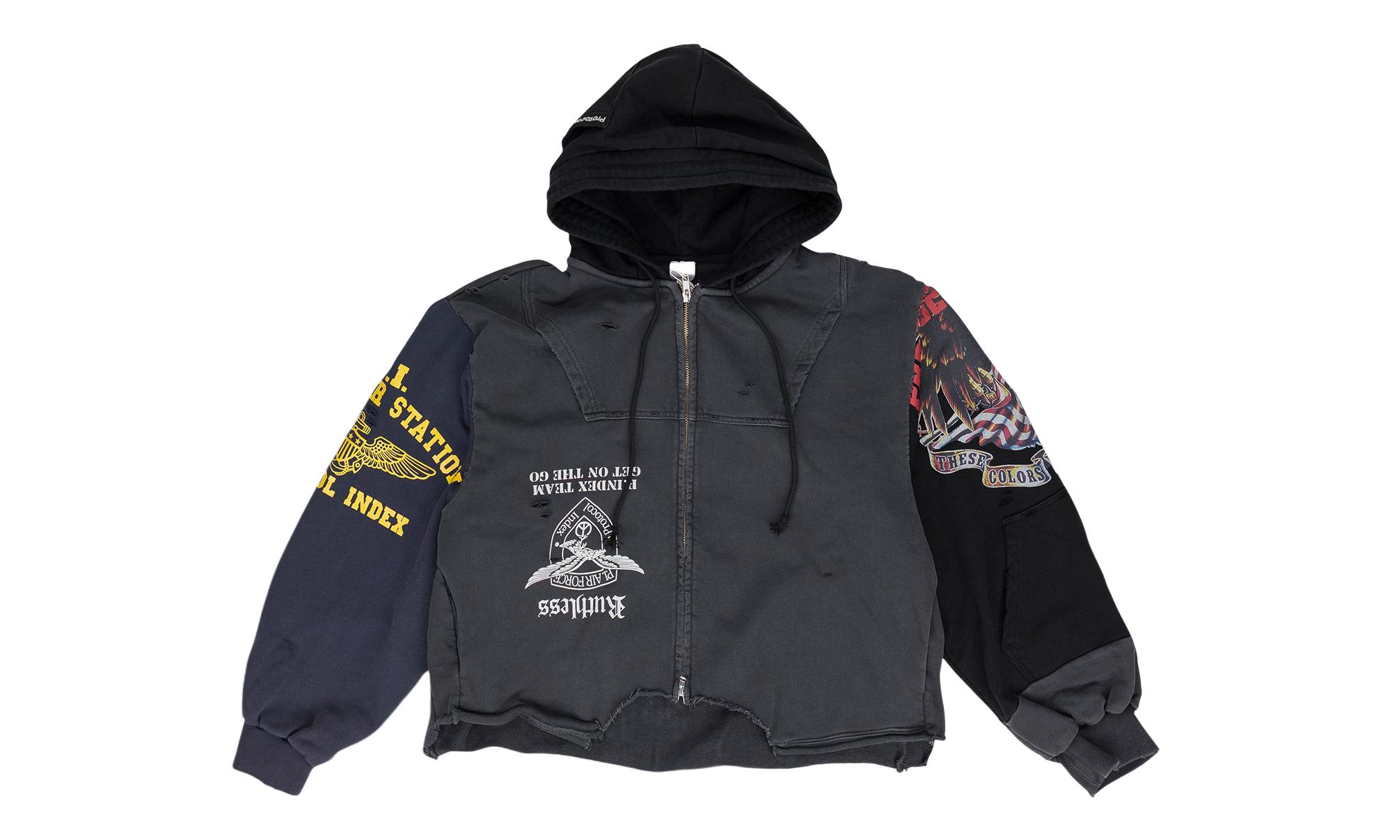 Protocol Index Upside Down Zip Hoodie Pi00004