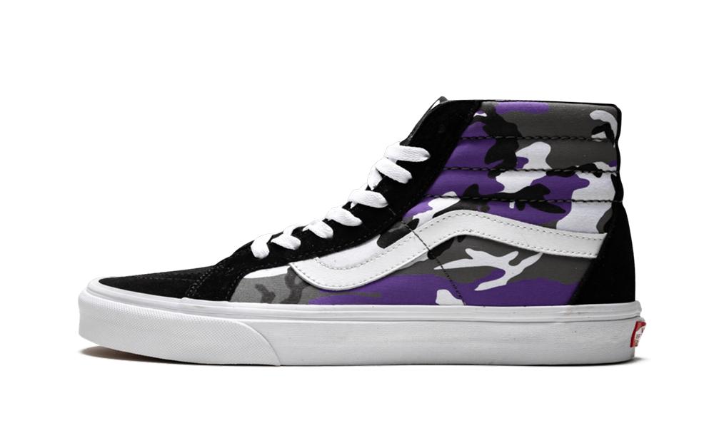 vans sk8 hi purple camo