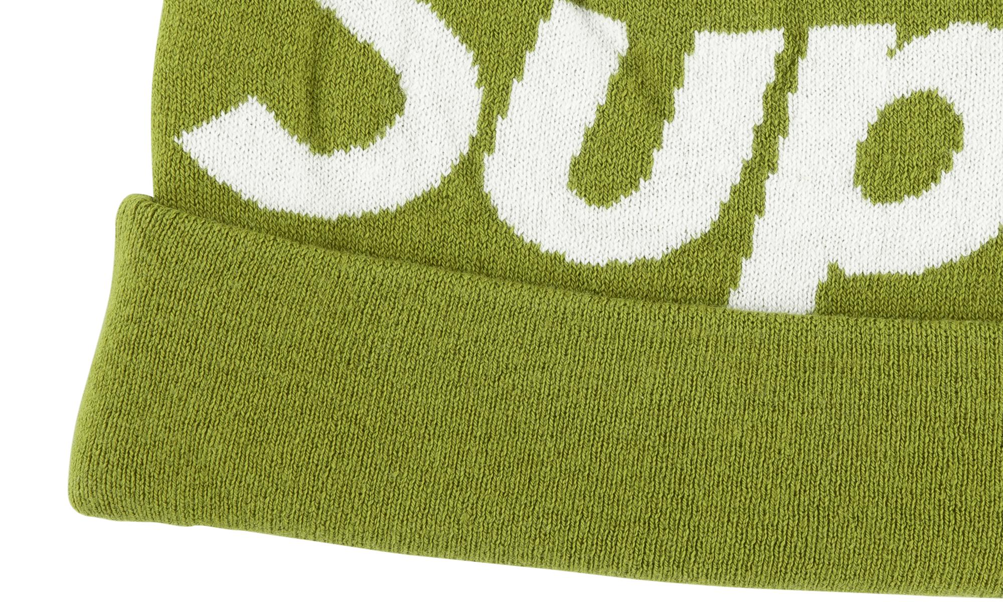 supreme big logo beanie