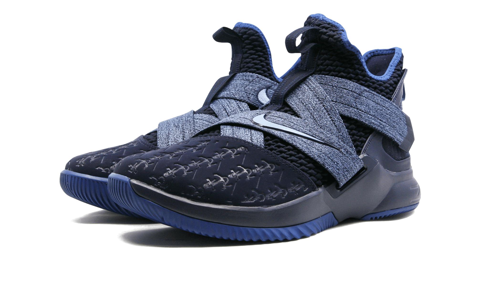 lebron soldier 12 blackened blue