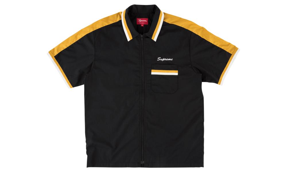 supreme zip up work shirt