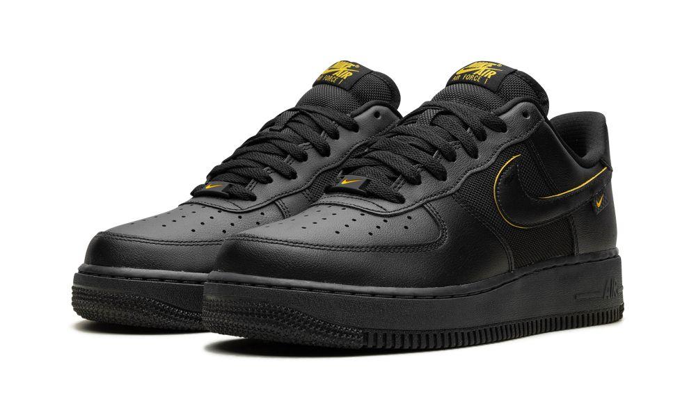 air force 1 black white gold