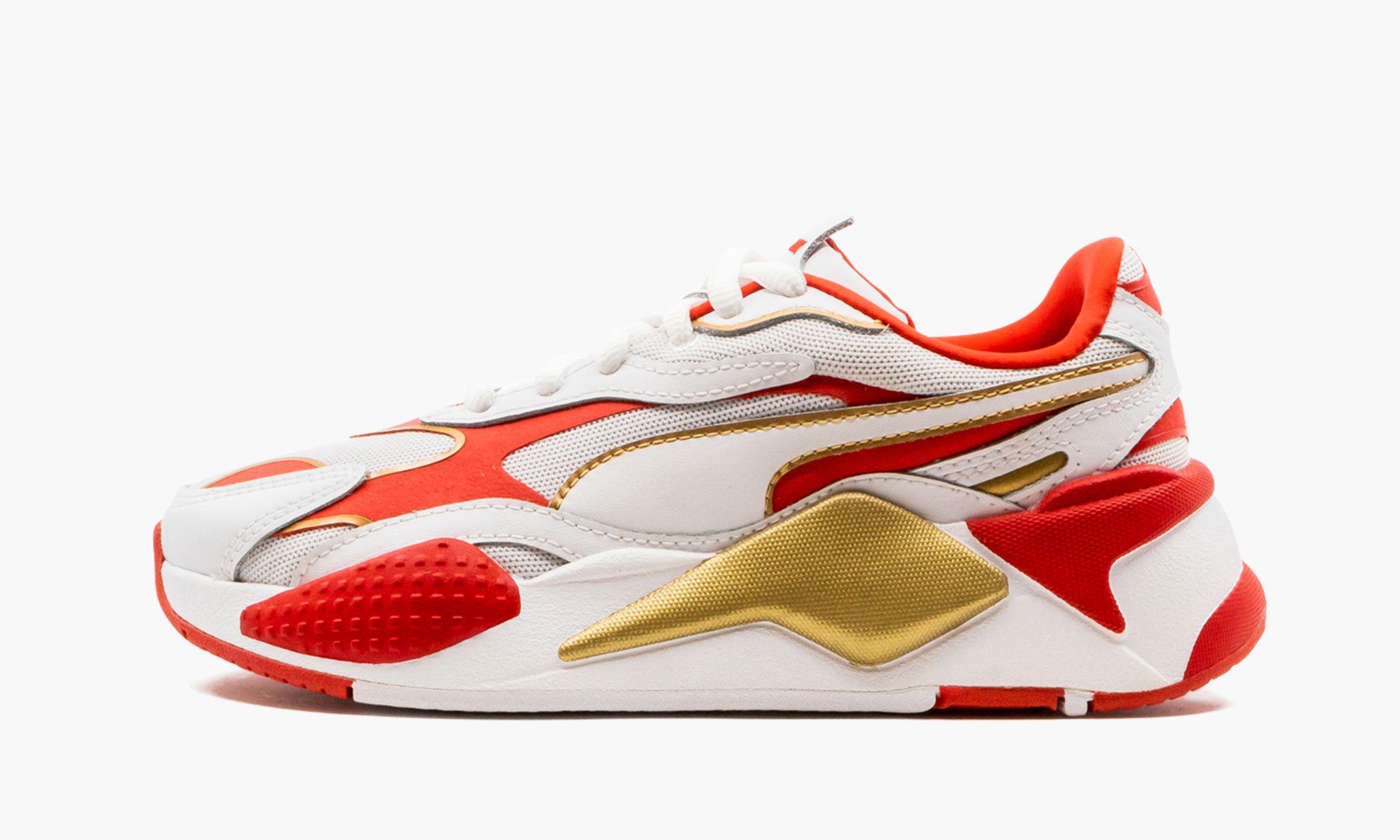 PUMA Rs-x3 Varsity "white / Red / Gold" Shoes | Lyst