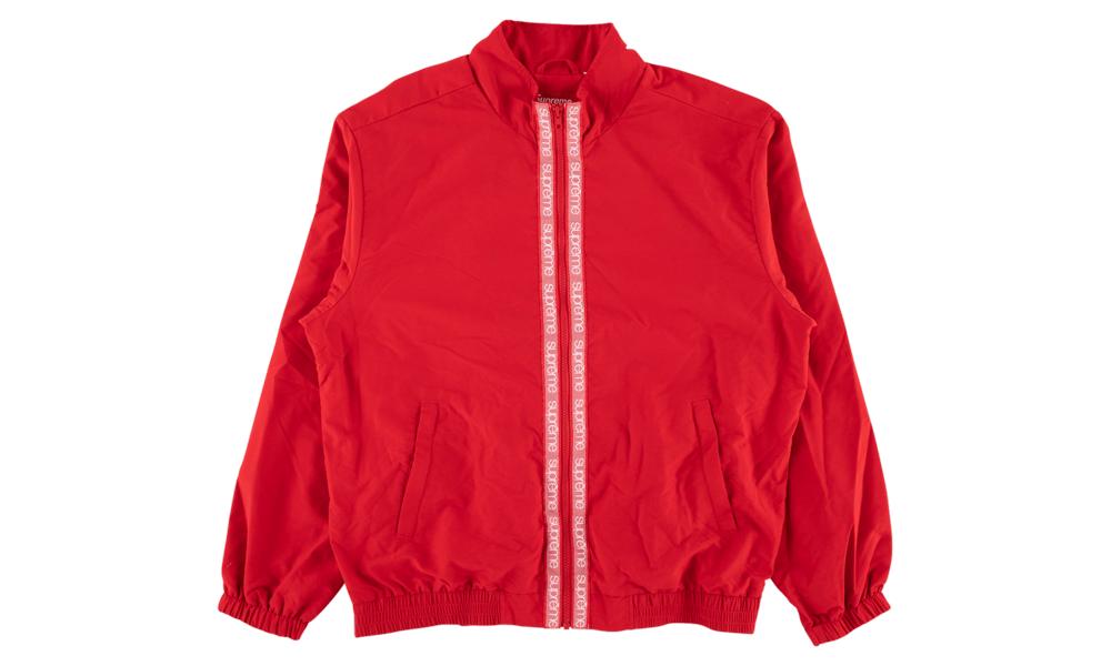 Supreme Classic Logo Taping Track Jacket Red for Men - Lyst