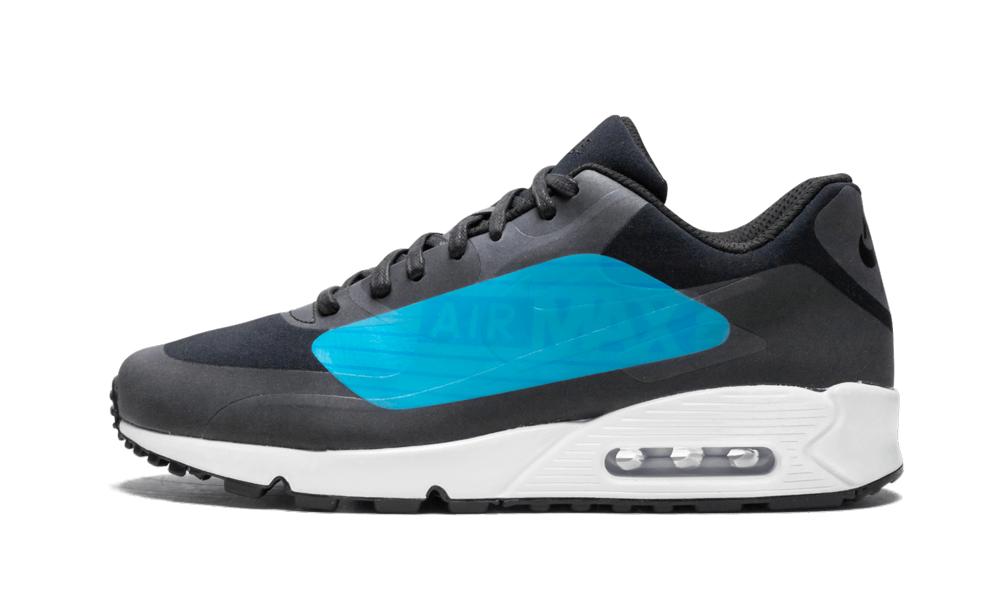 nike black and blue shoes