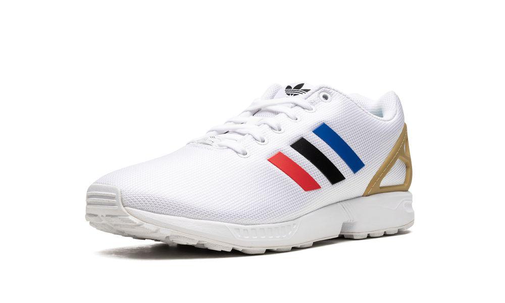 Adidas all white zx flux sales