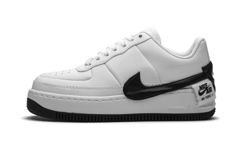 Nike Leather Air Force 1 Jester Casual Basketball Shoes in White/Black ( White) | Lyst