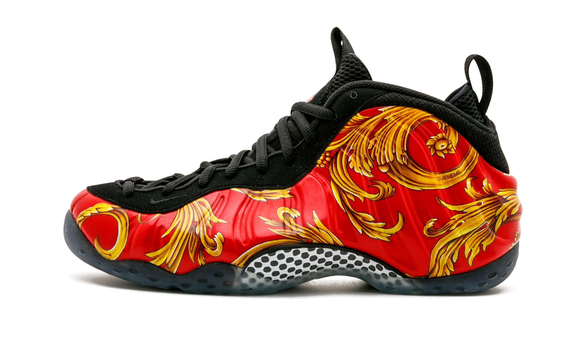 red and yellow foamposites