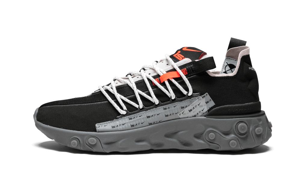nike react wr ispa black metallic silver