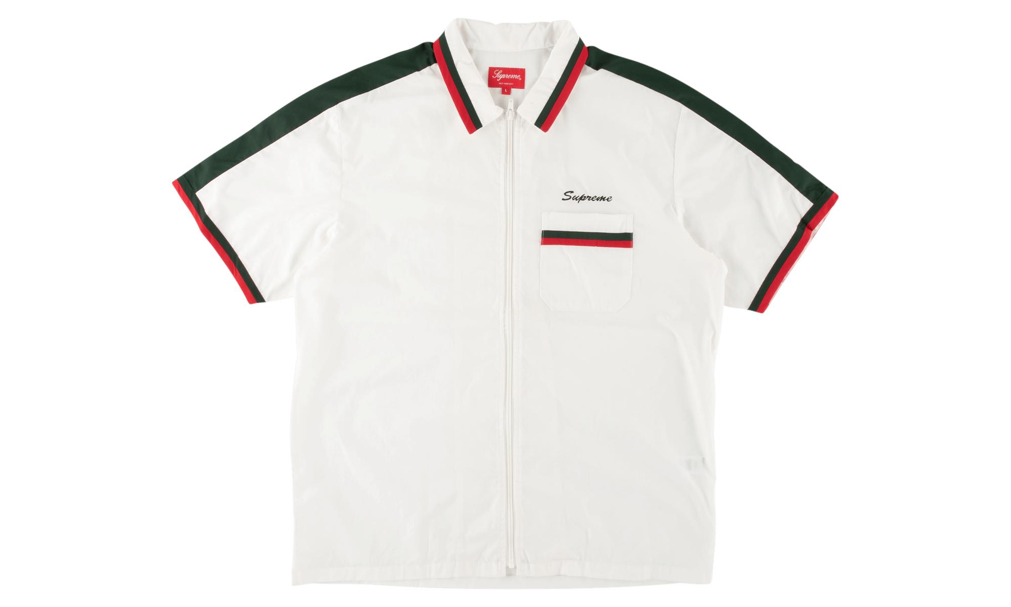 supreme zip up shirt